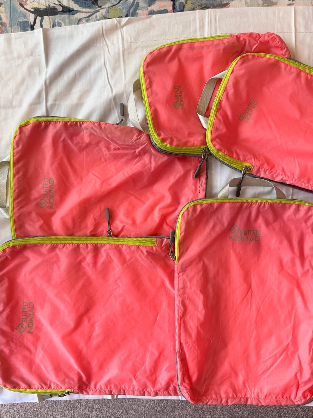 5 piece compression packing cubes